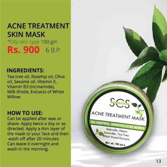 Acne Treatment Skin Mask